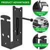 2x4 Door Barricade Brackets, Heavy Duty Door Security Bar Brackets