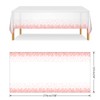 ELECLAND White and Rose Gold Plastic Party Tablecloth, 137 x