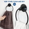 Industrial Towel Ring Rustic Pipe Hand Towel Holder Wall Mounted