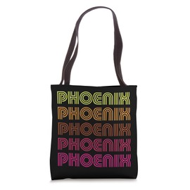 Retro Vintage Classic Inline Font Nostalgic Phoenix Arizona Tote Bag