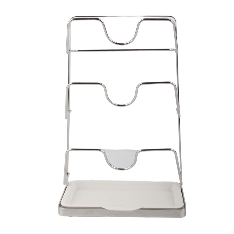 Wall Mounted Pot Lid Rack 304 Stainless Steel Punch Free