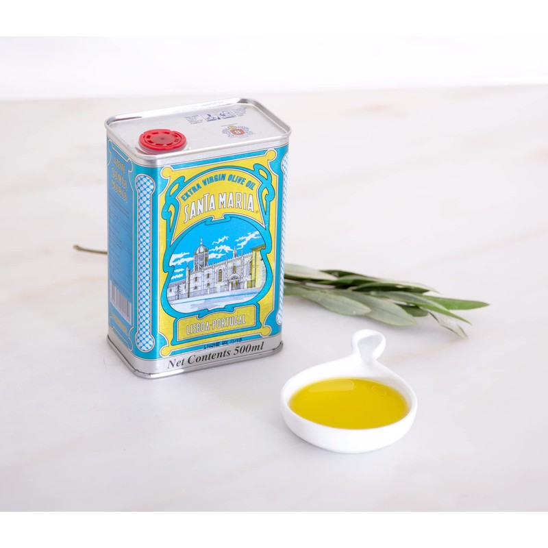 Santa Maria Portuguese Extra Virgin Olive Oil - Vintage Metal