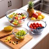 WhiteRhino Glass Mixing Bowls Glass Bowls with Lids Set(4.5QT,2.7QT, 1.1QT),Large