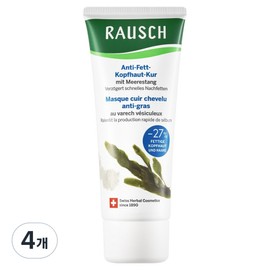Rausch Seaweed Scalp Pack, 4 packs, 100ml / 라우쉬 씨위드 스칼프 팩, 4개, 100ml