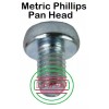 JH (20) M5-0.8x10mm Metric Phillips Pan Head Machine Screw Zinc