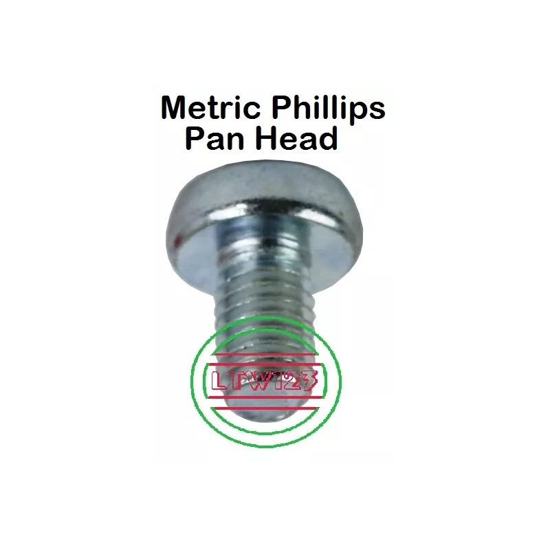 JH (20) M5-0.8x10mm Metric Phillips Pan Head Machine Screw Zinc