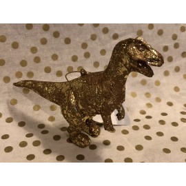 Trex Target Wondershop 2022 Ornament T Rex Dinosaur Dino Gold Foil Glittered NWT