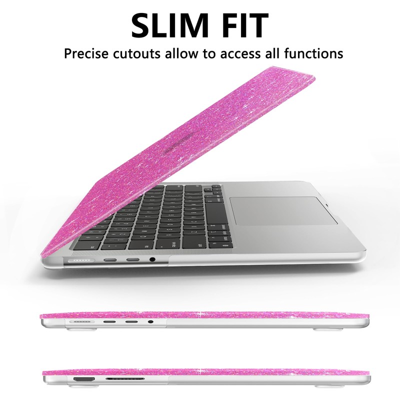 AKIT Compatible with MacBook Pro 14 inch Case Sparkly 2025-2021