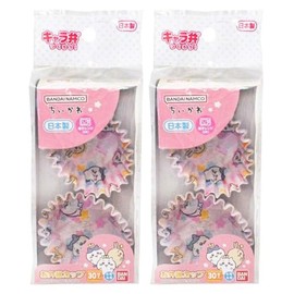 Bandai Chiikawa 2651322 Lunch Cup, Diameter 2.5 x Height 1.0 inches (6.3 x 2.5 cm), Set of 30 Sheets x 2, Made in Japan