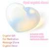 XIANNVXI 45mm 1.8" Opal Crystal Heart Stone Natural Crystal Gemstone