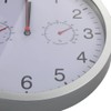 Wall Clock, Silent Movement with Temperature Display and Humidity, Modern,