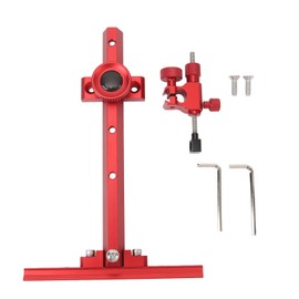 Archery Recurve Bow Sight Aluminum T Shape  Single Pin Adjustable Archery Recurve Target Sight for Competitions Training Red