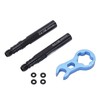 Xebslyti 2pcs Bike Bicycle Tubeless Prestas Valve Extender Extension with