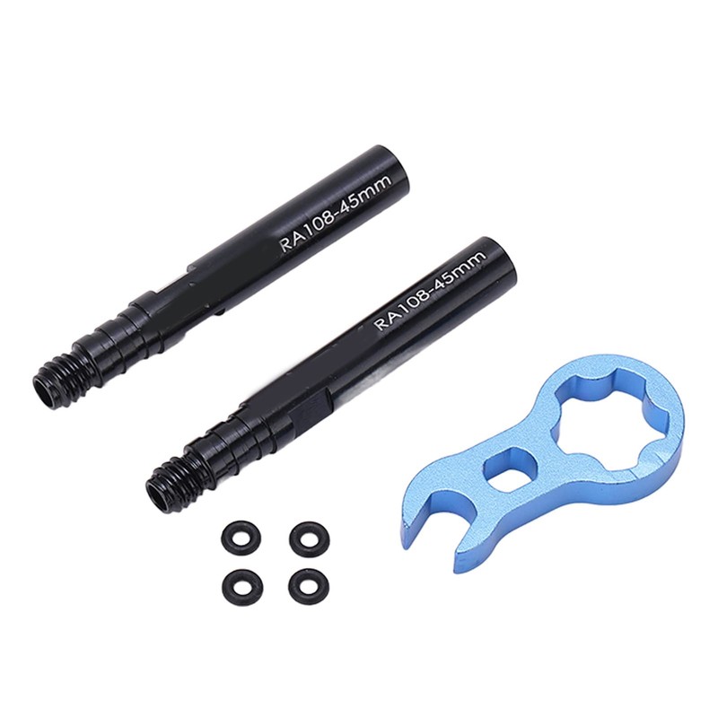 Xebslyti 2pcs Bike Bicycle Tubeless Prestas Valve Extender Extension with