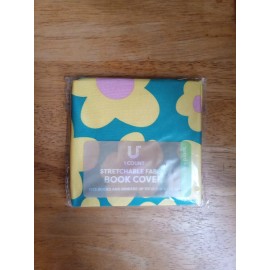 Ustyle Stretchable Fabric Book Cover, Fits Up To 10.5   IN X 11.5 IN, Daisy Pattern