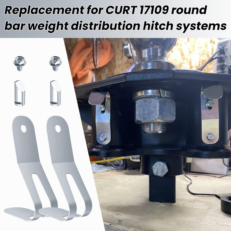 17109 Replacement Round Bar Weight Distribution Hitch Retainers for CURT