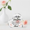 Gift for Mom from Daughter,Mom Gift Acrylic Heart Sign,Never Truly