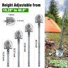 ZENHOSIT Multifunctional Folding Tactical Shovel Hatchet Combo - With Axe,