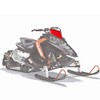 Polaris Snowmobile New OEM Low Windshield with Striped Logo, 2880387