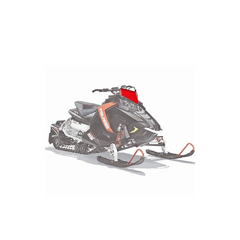 Polaris Snowmobile New OEM Low Windshield with Striped Logo, 2880387