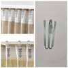 60 pcs Stainless Steel Curtain Hooks Drapery W Shape Hook