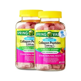 Collagen Women Zero Sugar 60 Gummies - Collagen Peptides 2500mg, Protein Gummies for Women, Collagen Gummies for Skin and Hair + UB Store Sticker (Pack of 2)