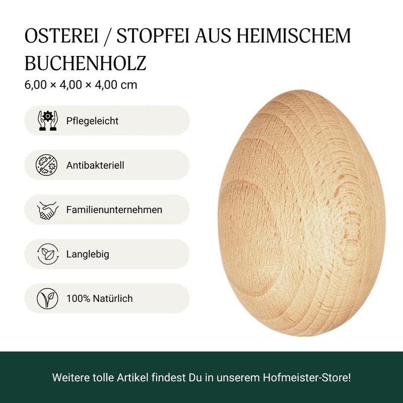 Holzei / Darning Egg / Nähei / Nähhelfer made from
