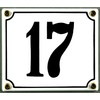 Buddel Bini Wetterfestes Emaille Hausnummernschild 17 12 x 14 cm,