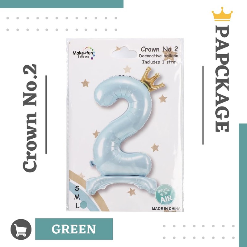 Make&fun Balloons Number Stand Birthday Party Easy Decoration Large 42"