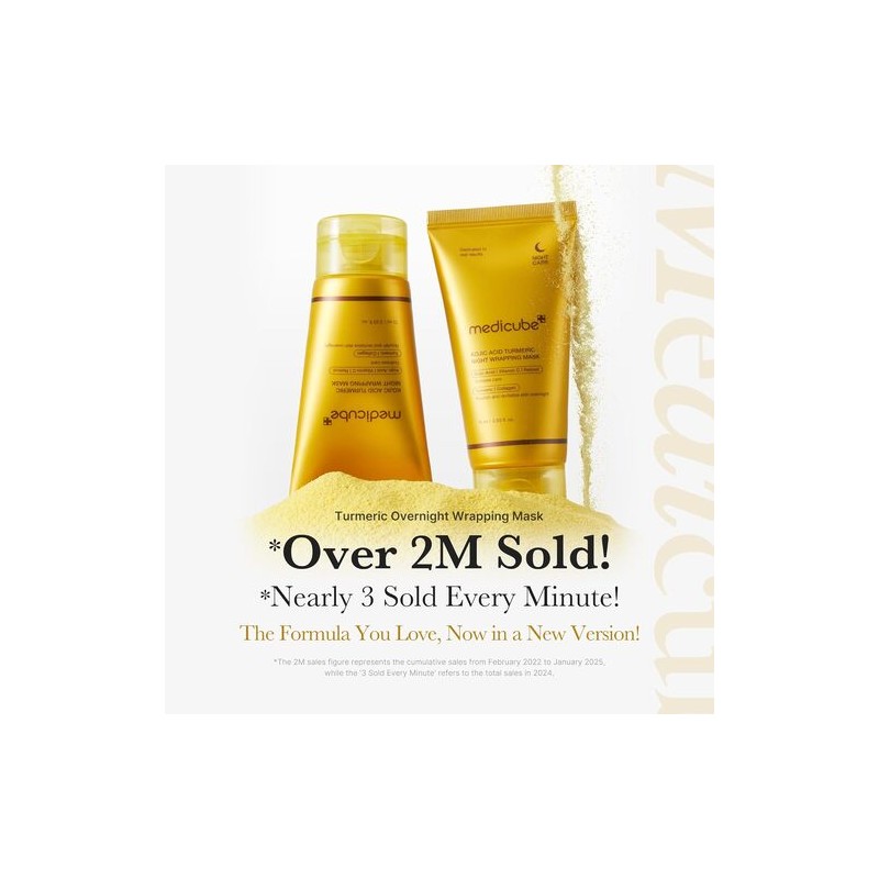 MEDICUBE [MEDICUBE]Kojic Acid Turmeric Night Wrapping Mask 75ml