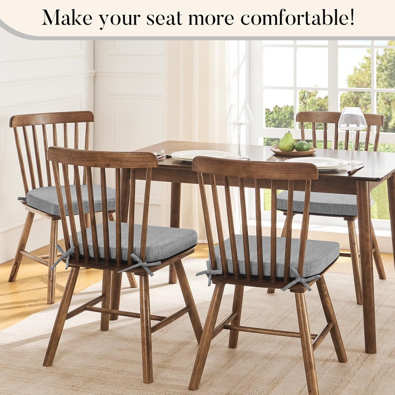 Basic Beyond Chair Cushions for Dining Chairs 6 Pack, Kitchen