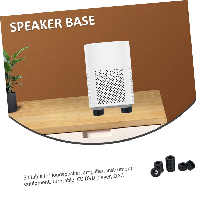 KOMBIUDA 8Pcs Isolation Feet Pads for Speakers Shockproof Rubber Base