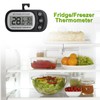 AITRIP 2 Pack Refrigerator Thermometer, Digital Freezer/Fridge Thermometer with Hook