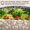 Maasechs PU Faux Rock Panel 47"w x 23.23"h x 2"d
