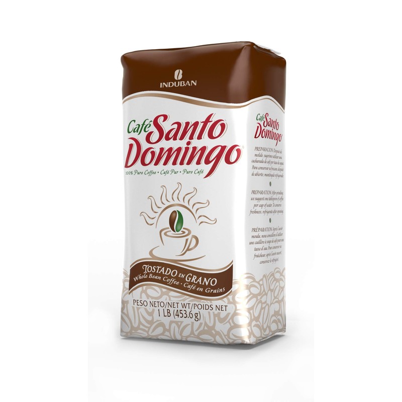 Santo Domingo Whole Roasted Bean Dominican Coffee 1 Bag /