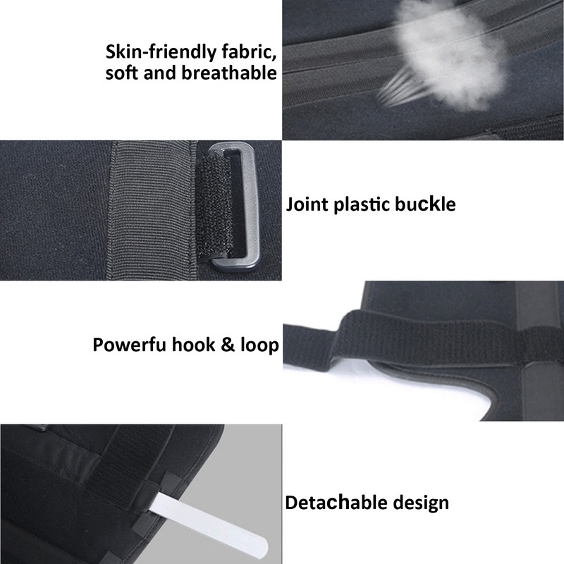 Knee Brace Adjustable Postoperation Fracture Sprain Knee Splint Immobilizer SupportL