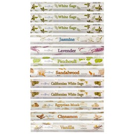 Stamford 37329 White Sage Variety Set Incense Sticks-12 Packs x 20 Sticks, Black, One Size