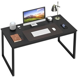 LEMY Computer Desk, Modern Simple Style Table, Workstation for Writing, Home, Office, Black, 47 Inch