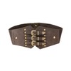 DAZZLUXE 1 Piece Elastic Wide Belt, Rivet Belt, Women's Wasp