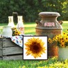 FINGERINSPIRE 4Pcs Layered Sunflowers Painting Stencil 11.8x11.8inch Reusable Sunflowers Pattern