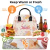 Clastyle Women Lunch Box Bag Flower Large Camping Adult Lunch