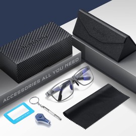 Reglaaly Blue-Light-Blocking-Gaming-Glasses Designed for Men/Women Gamers Anti Fatigue with Powerful Filter Lenses for Electronic Screens (Blue GM)