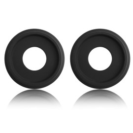 INCREWAY 2Pcs Black Ceiling Medallions Ceiling Fan Medallion PU Ceiling Medallion for Ceiling Light Fixtures Ceiling Fans Chandeliers 10 Inch OD x 3.8 Inch OD