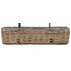 TREATLIFE HOME Wicker Balcony Planter Set with PE Lining, 31.5"