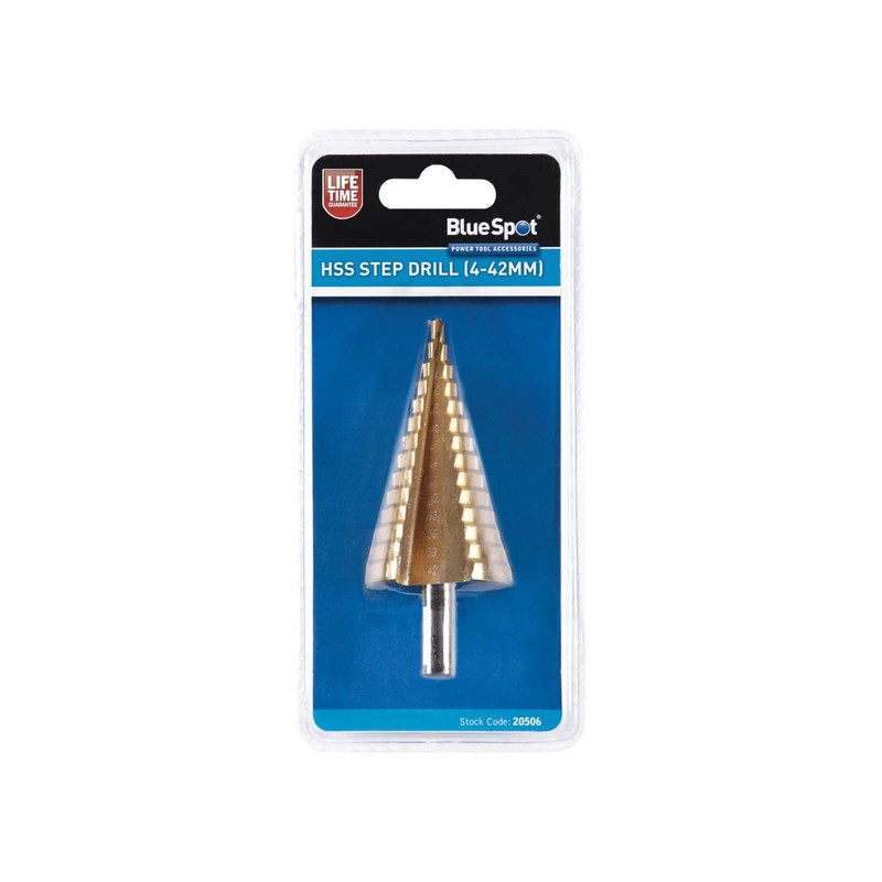 Blue Spot Tools Step Drill HSS Steel Titanium Cone Bit