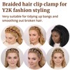 HFZRZFH Professional 2-Pack Weave Bangs Headband Set for Women -