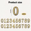 20pcs 2 Inch Mailbox Numbers for Outside, 0-9 Gold Mailbox