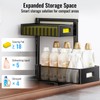 TISTAYA Under Sink Organizer, Silk-Smooth Metal Sliding Drawer Organizers and