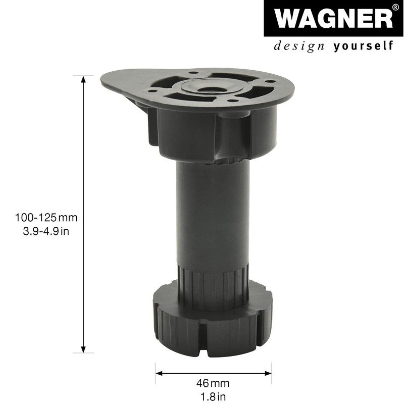 WAGNER 12039500 Kitchen Foot / Furniture Foot / Adjustable Foot