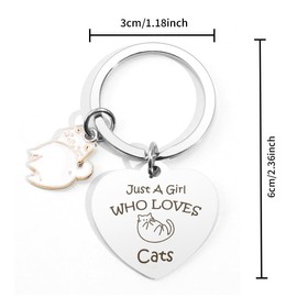 Cat Mom Keychain Cats Lover Gifts Women Cat Lady GiftFor CatLovers Cats gift Christmas Funny CatsGift Remembrance Gift CuteCats Stuff